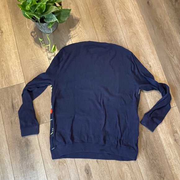 EUC Ugly/Festive Christmas Sweater Ornaments Navy -XL - Picture 5 of 9